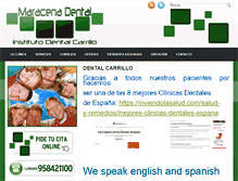 Tablet Screenshot of dentalcarrillo.com